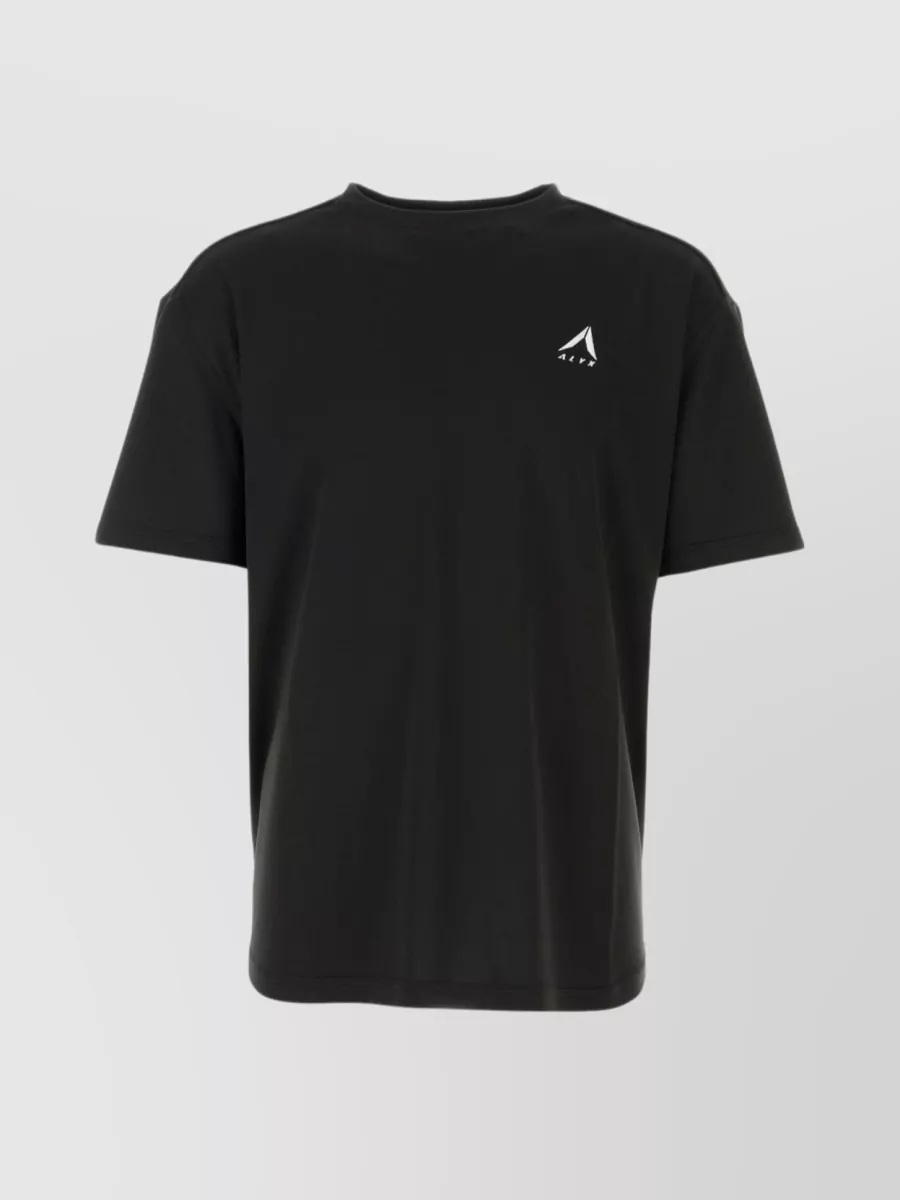 Shop Alyx Mesh Crew-neck T-shirt With Short Sleeves In Black