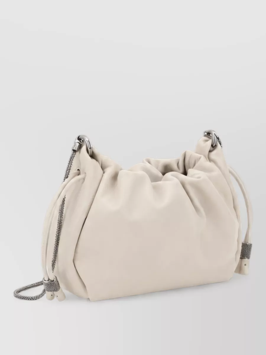 Brunello Cucinelli mini leather clutch bag