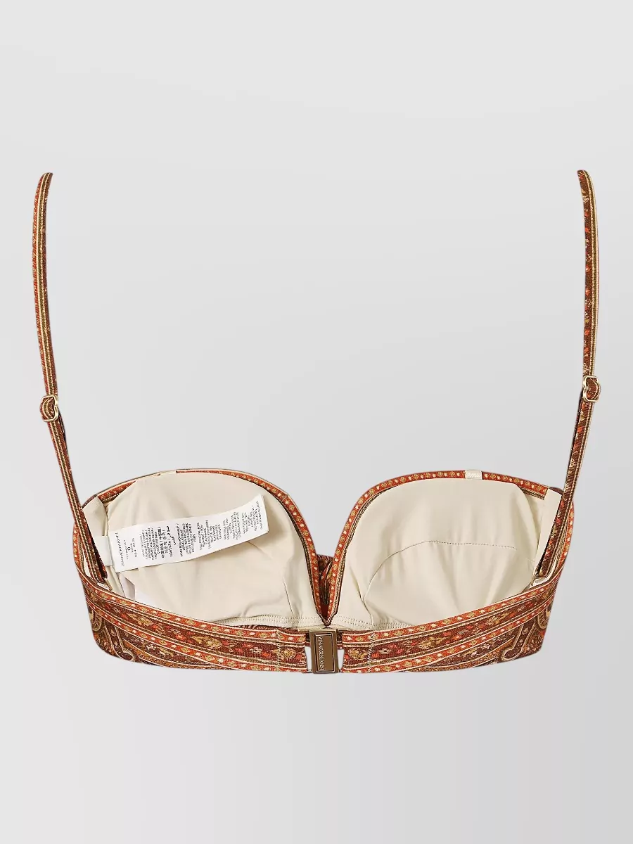 Zimmermann Paisley-Print Bikini Top