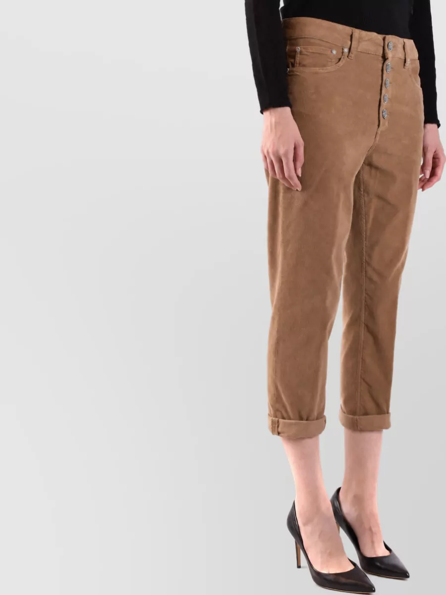 Dondup Striped Cropped Trousers