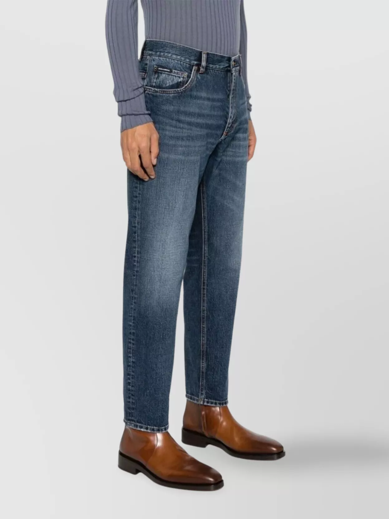 Dolce&Gabbana Straight Jeans Faded Effect