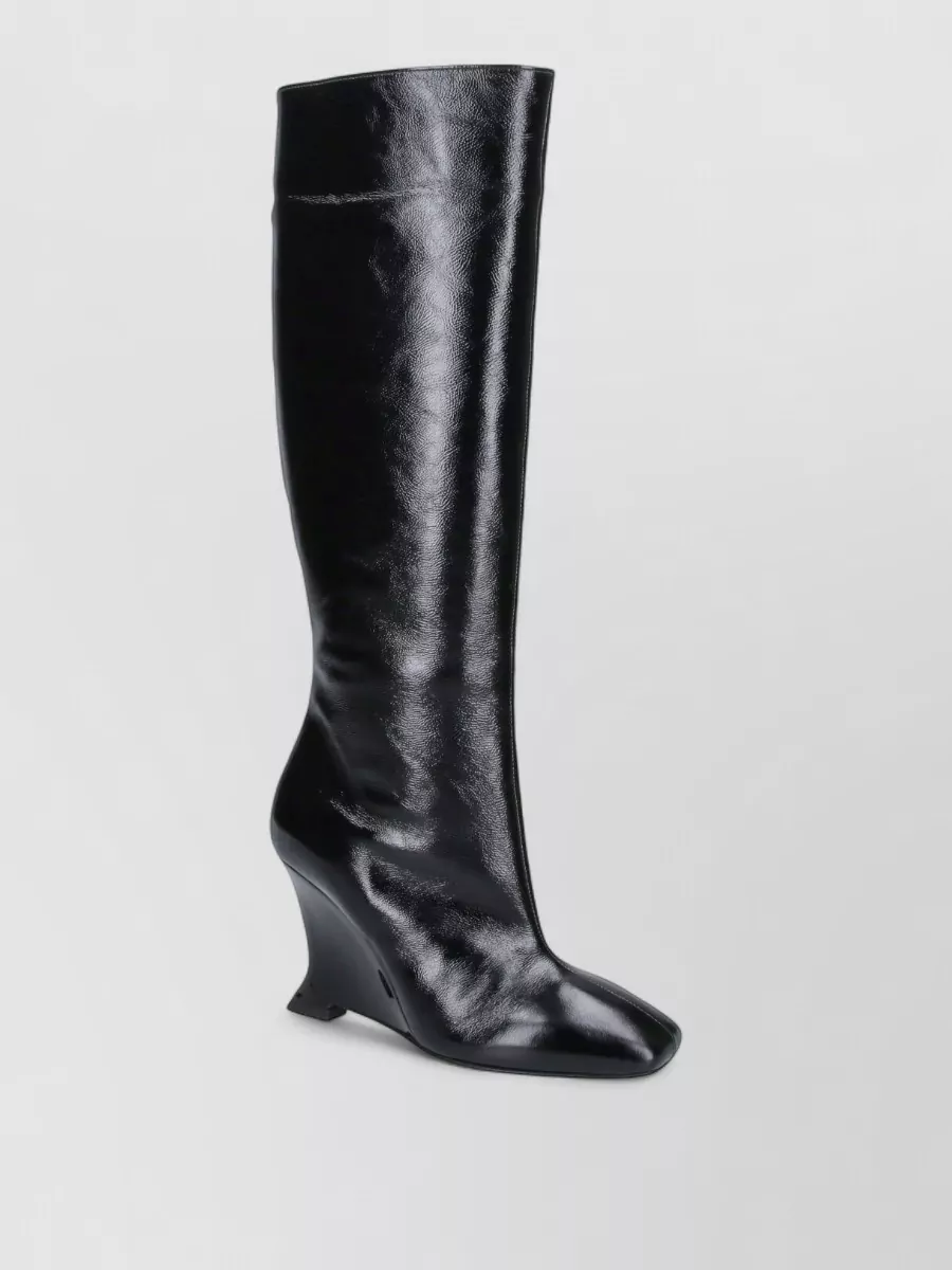 Balmain Leather Ankle Boots