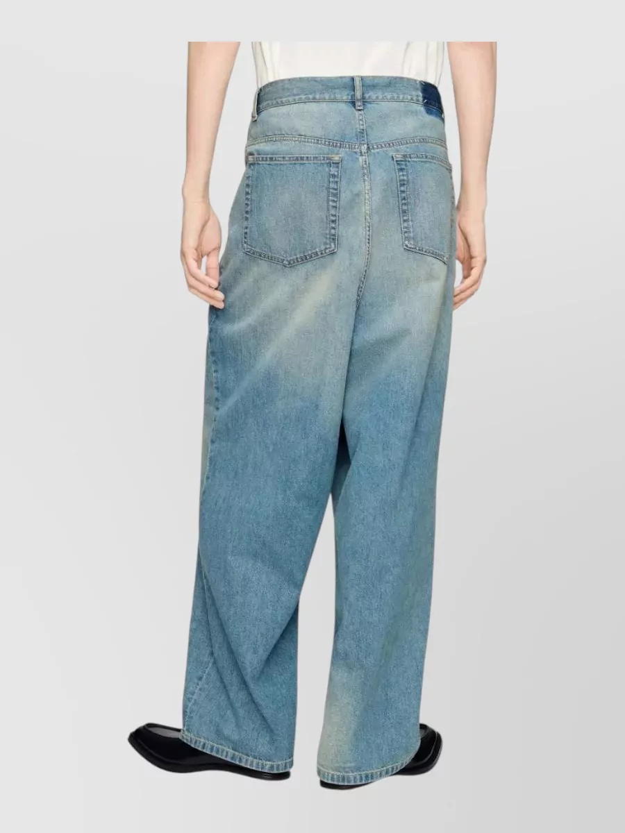 Maison Margiela Denim Wrap Wide-Leg Jeans