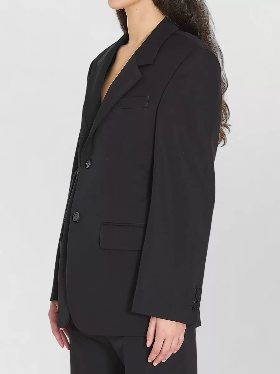 Balenciaga Tailored Wrap Wool Jacket Regular Fit