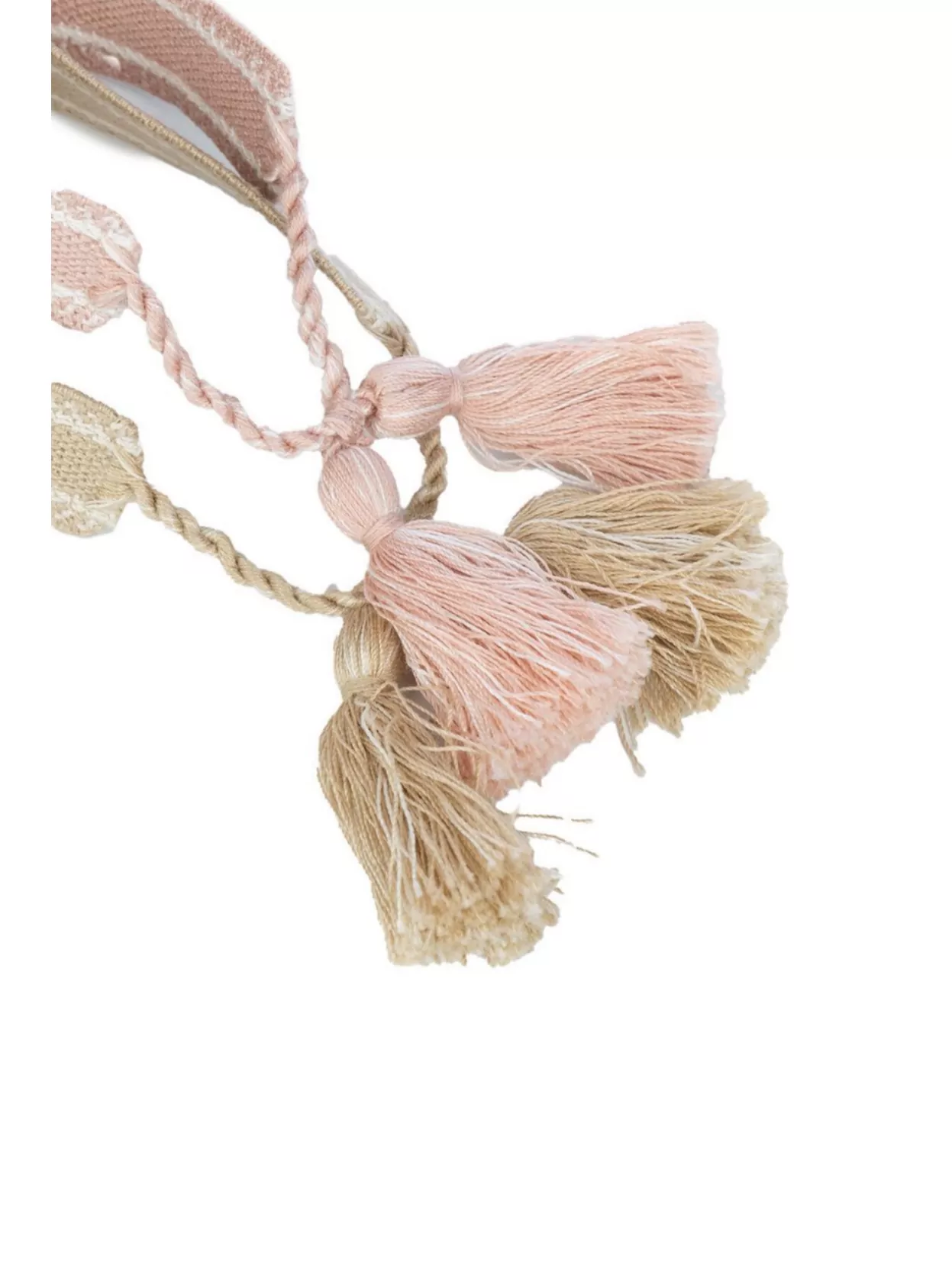 Christian Dior Adjustable Woven Texture Tassel Bracelets