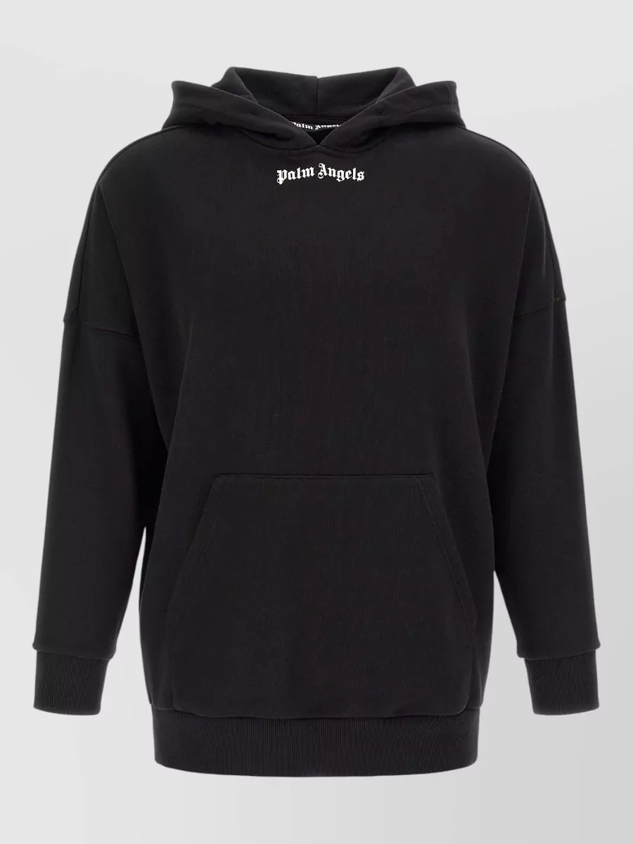 Palm Angels logo print hoodie