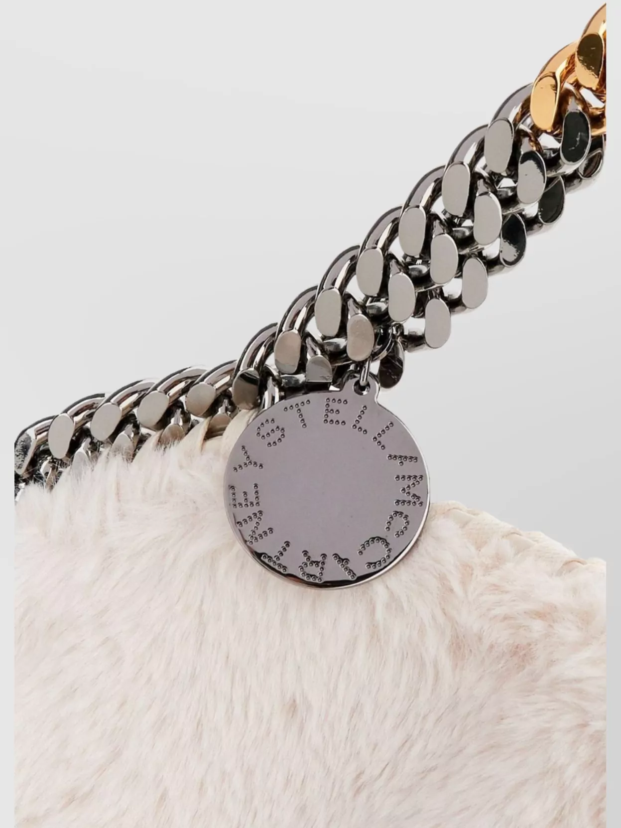 Stella Mccartney Faux Fur Chain Tote Bag