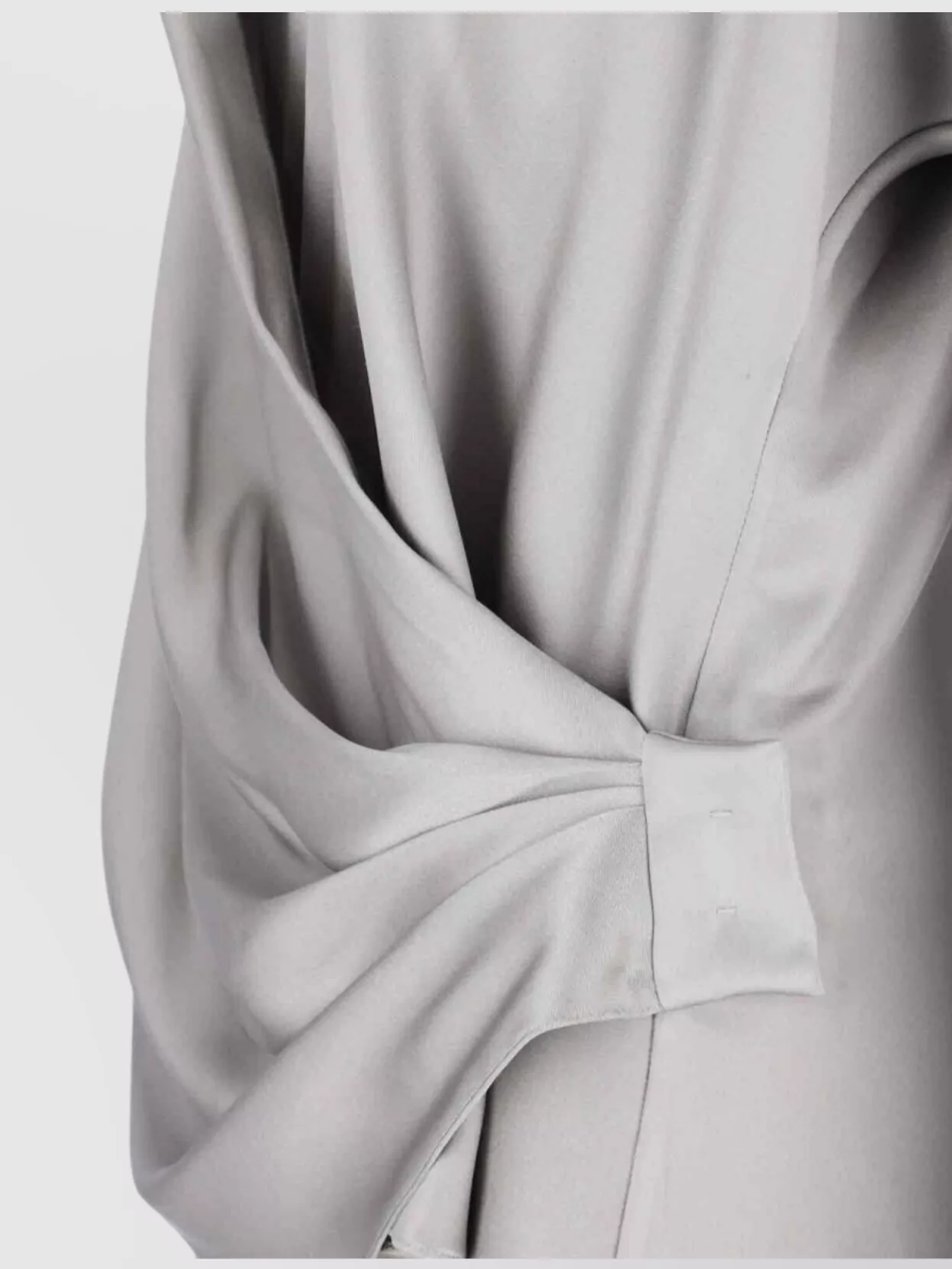 Giorgio Armani Draped V Neck Button Detail Top
