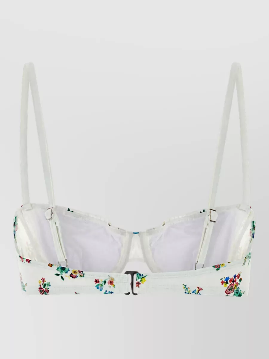 Tory Burch Floral-Print Bikini Top