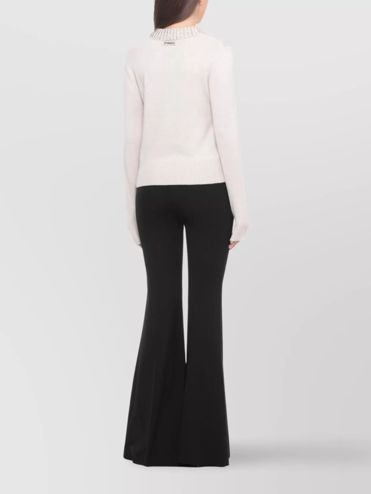Pinko Knitwear Crewneck Embellished Collar