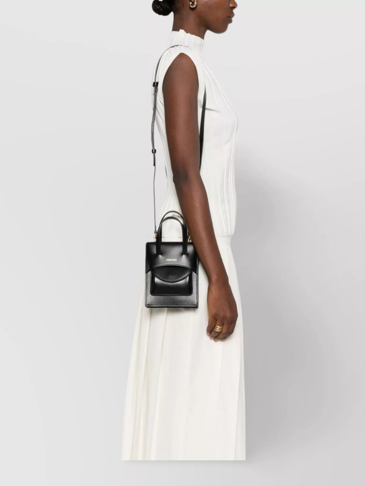 Hidesins Mini Bag With Flap And Top Handles