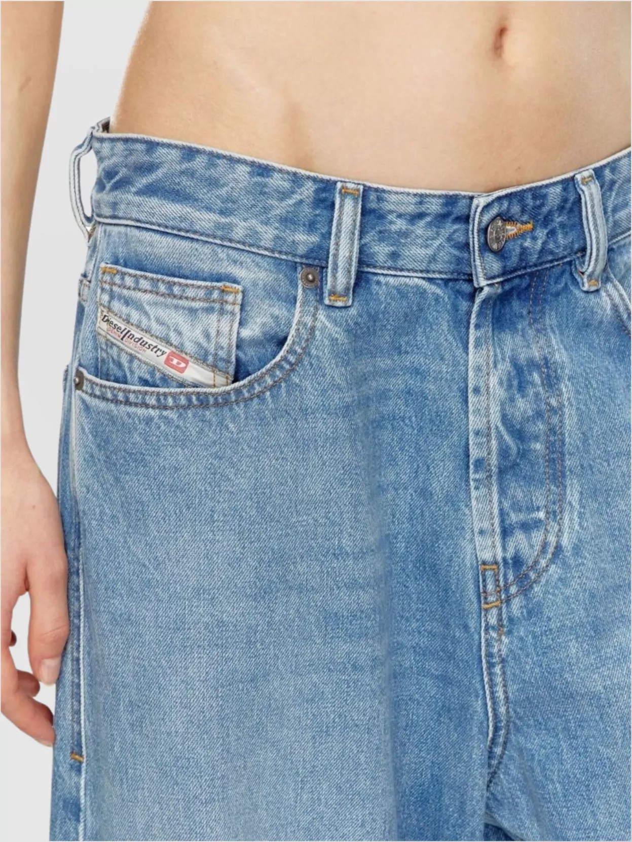 Diesel Wide-Leg Trousers Five-Pocket Style