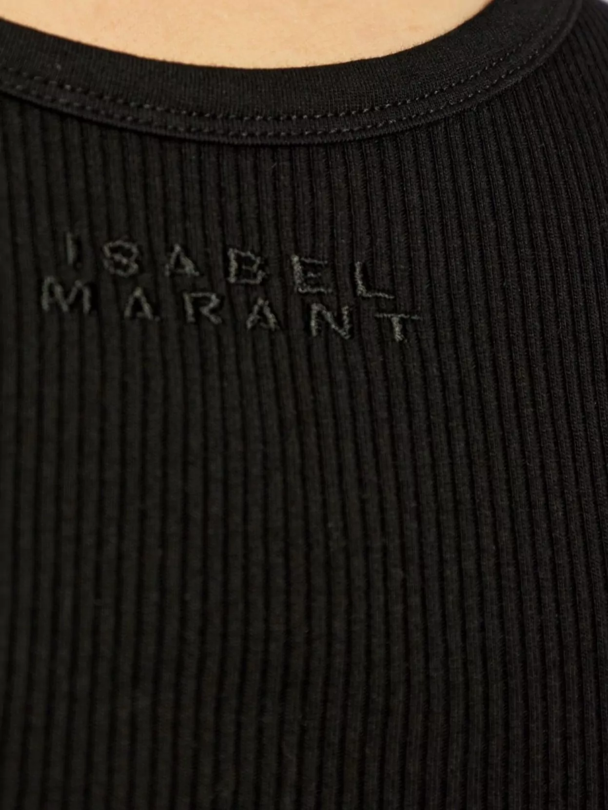 Isabel Marant Thea Scoop Neck Ribbed Sleeveless Vest
