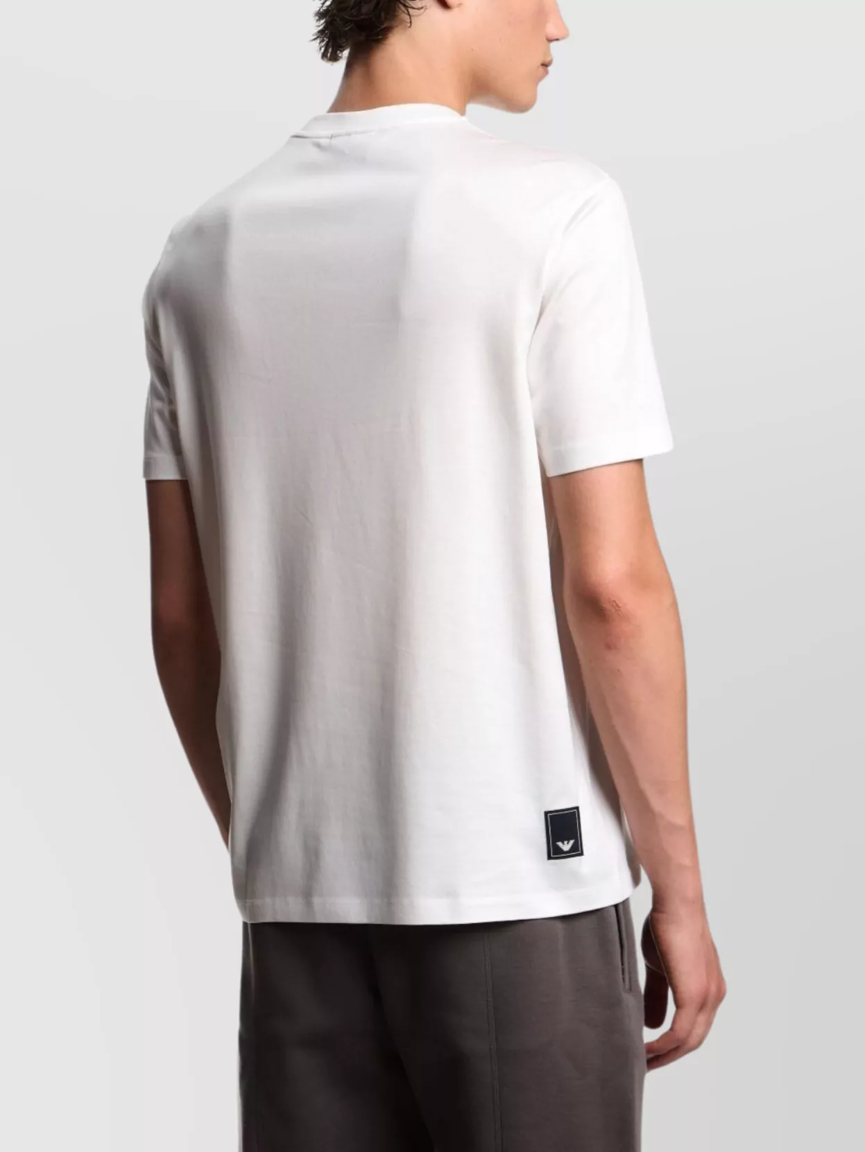 Emporio Armani Crew Neck Cotton Blend T-Shirt