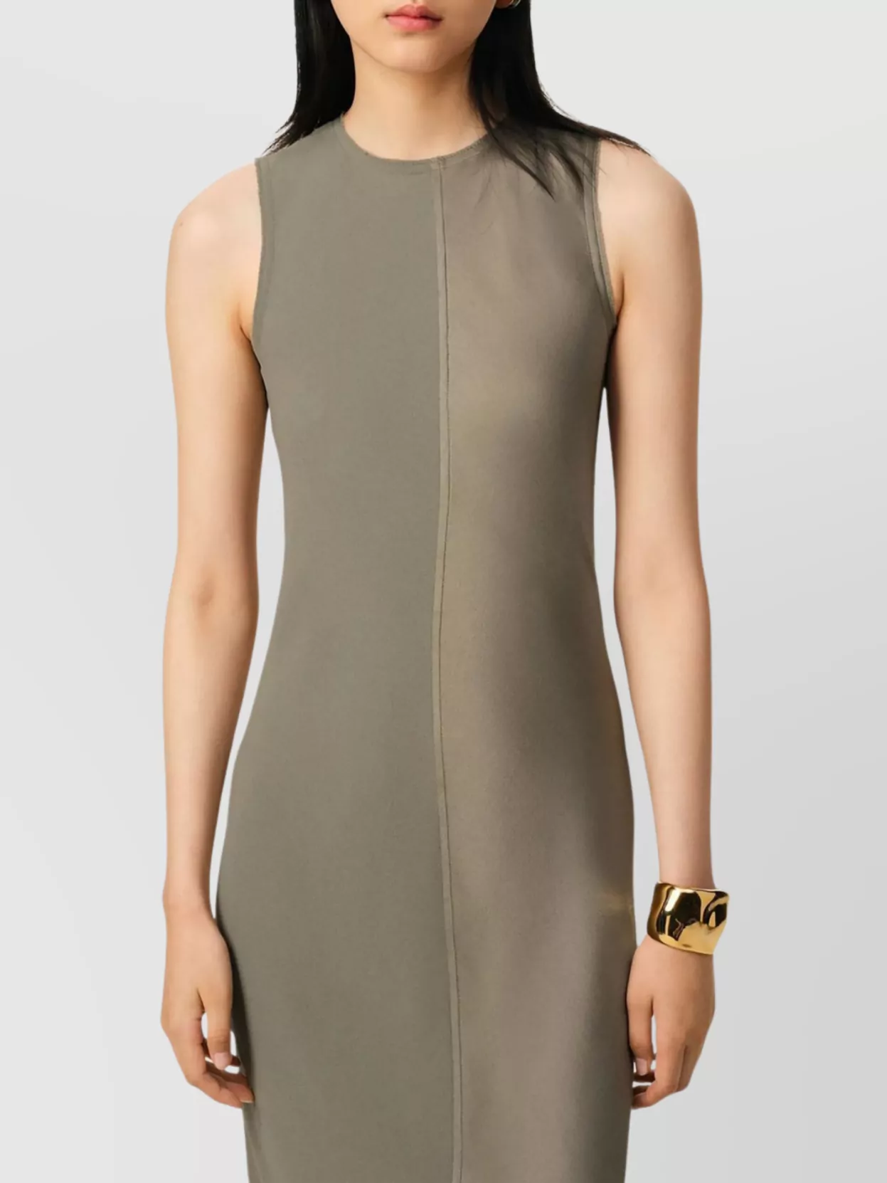 Ami Paris Maxi Straight Hem Dress