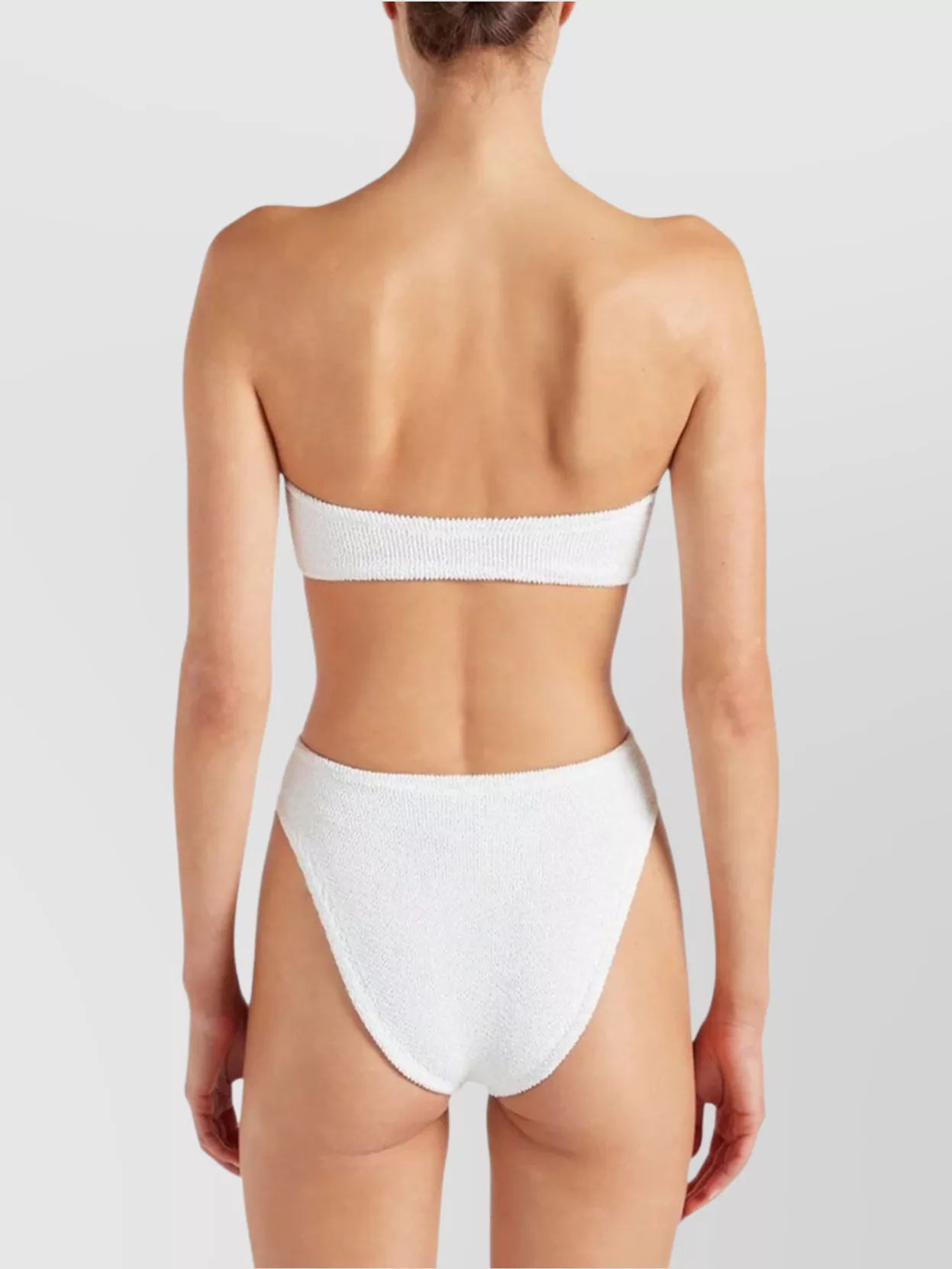 Hunza G Refined Strapless Ring Detail Swimwear