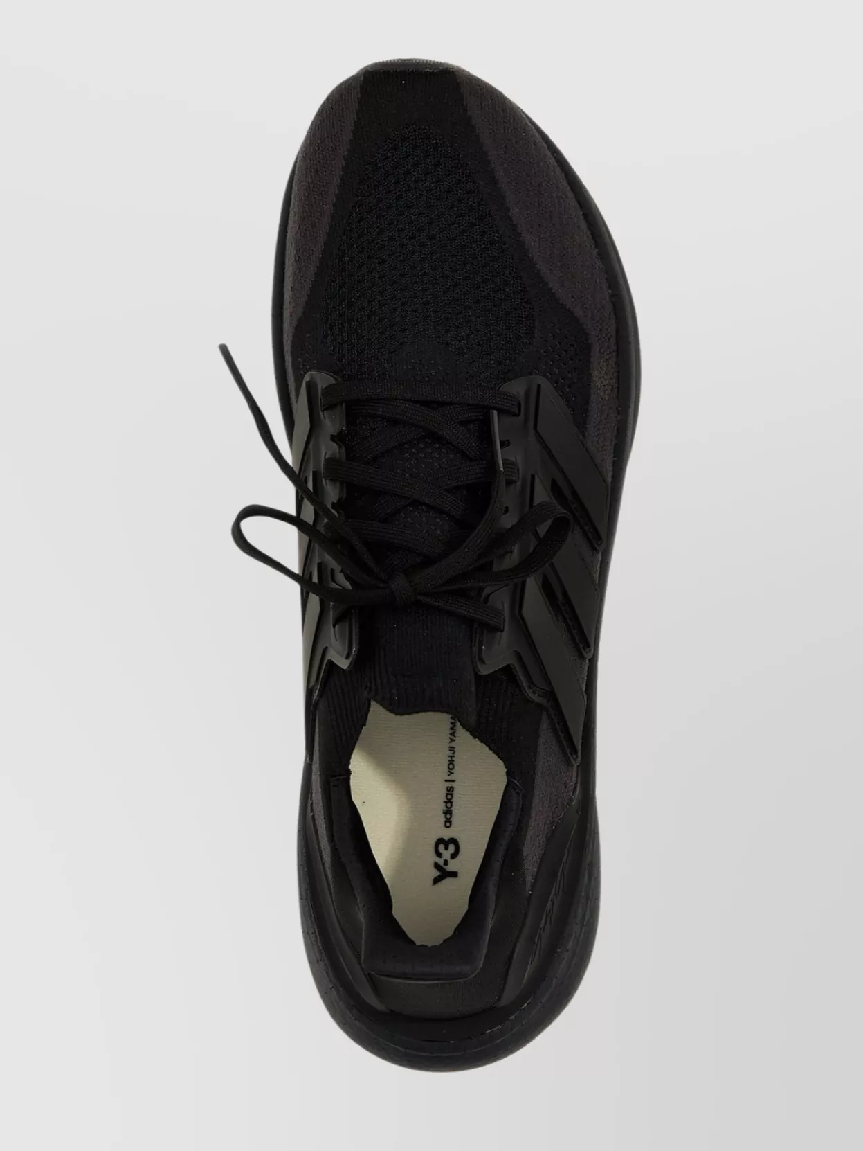 Y-3 5 Ultraboost Mesh Upper Rubber Outsole Sneakers