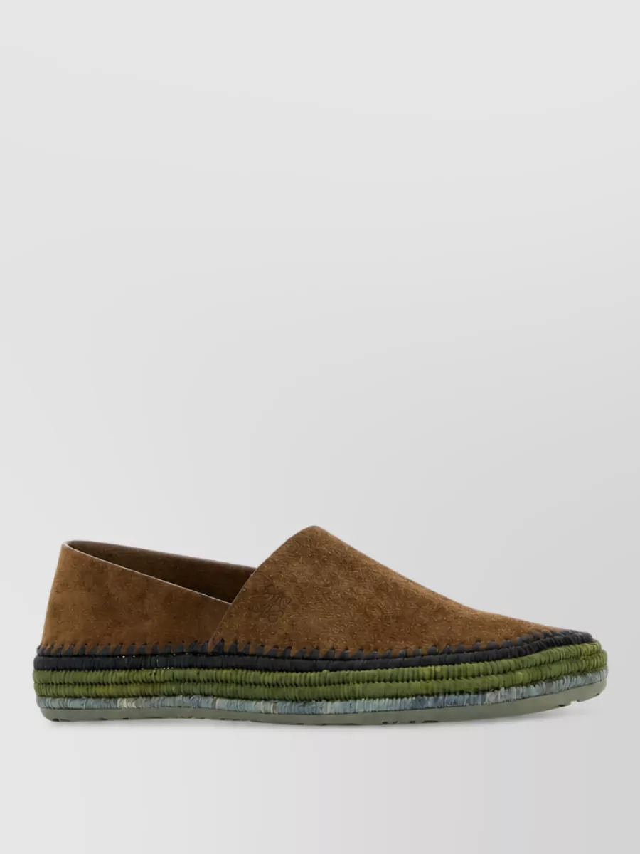 Loewe Paula's Ibiza suede leather espadrilles