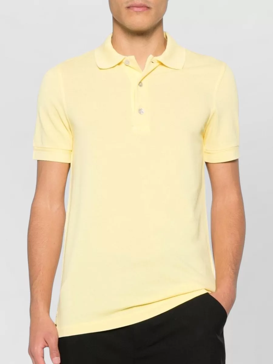 Tom Ford Cotton Blend Polo Shirt Short Sleeves