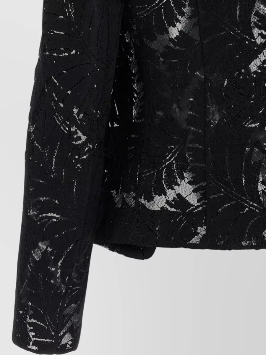 Balmain Lace Single-Breasted Blazer