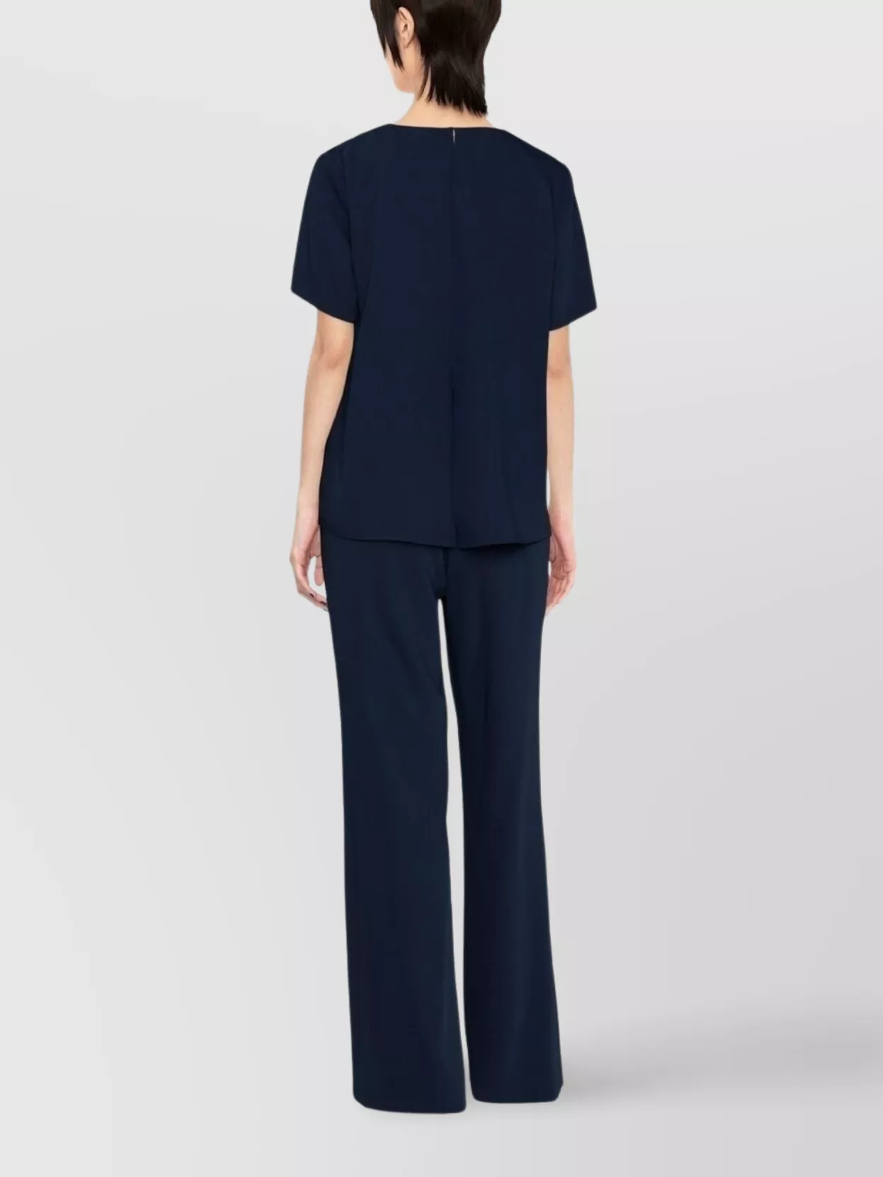 P.A.R.O.S.H ROUND NECK SHORT SLEEVE BLOUSES 
