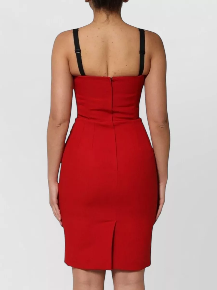 Dolce&Gabbana Sleeveless Square-Neck Knee-Length Dress