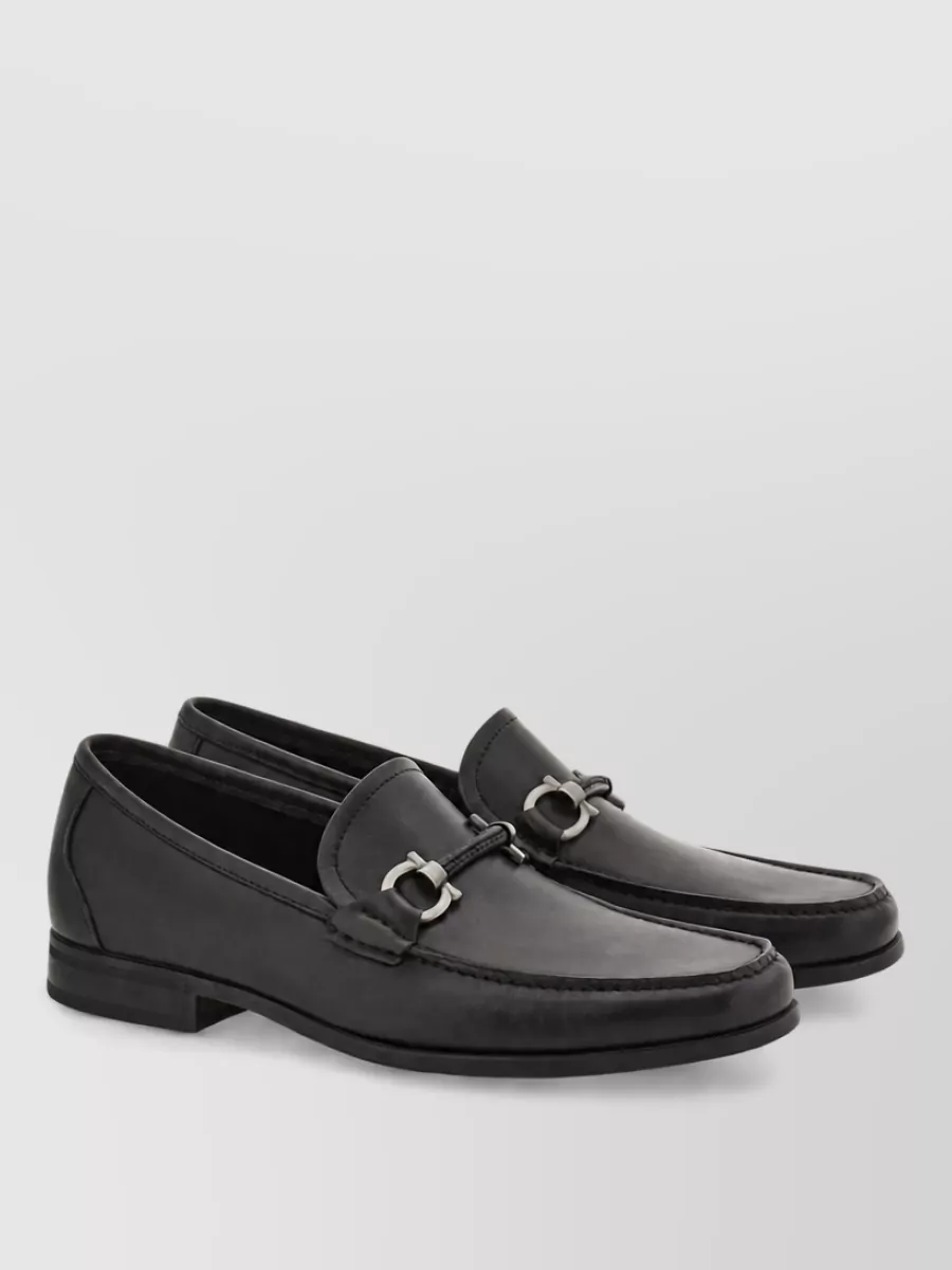 Ferragamo leather loafers
