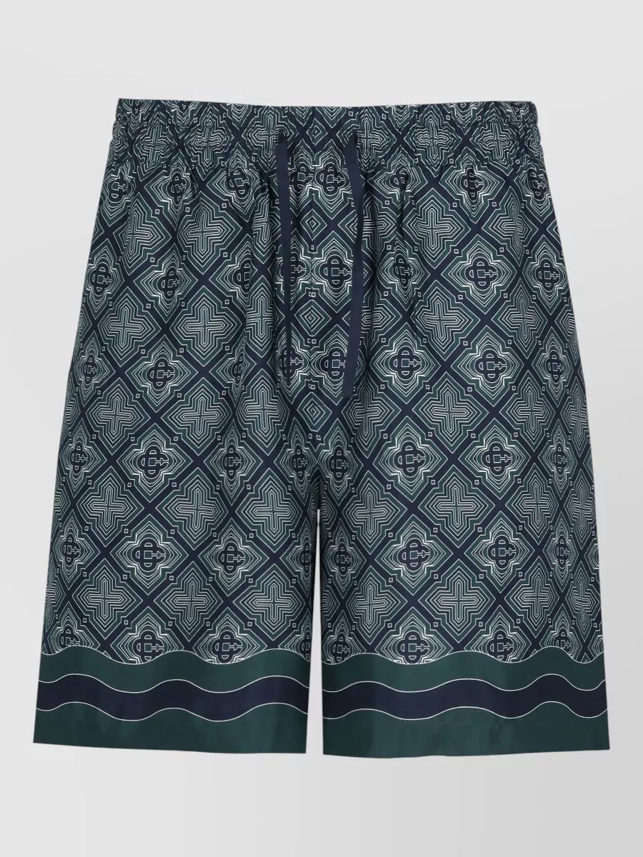 Casablanca Silk printed bermuda shorts