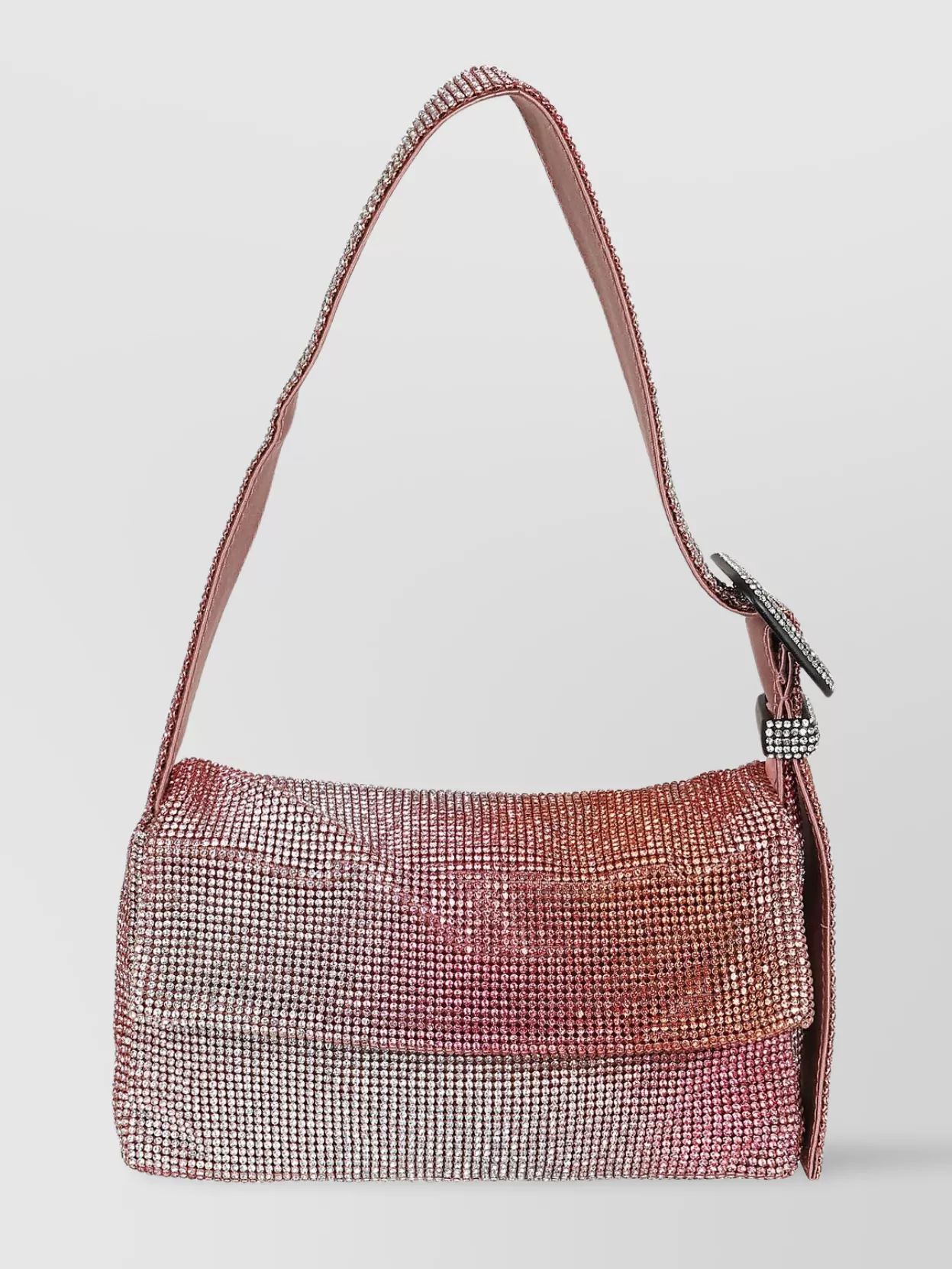 Shop Benedetta Bruzziches Crystal Chain Shoulder Bag