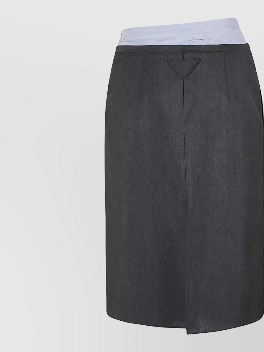 Prada Mohair Suit Skirt