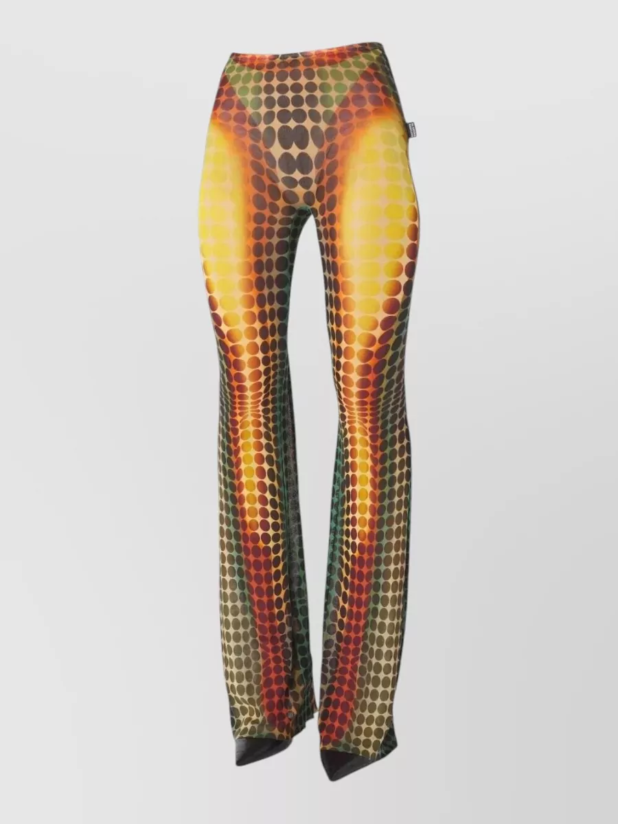 Jean Paul Gaultier Reedition High Waist Flare Trousers Stretch