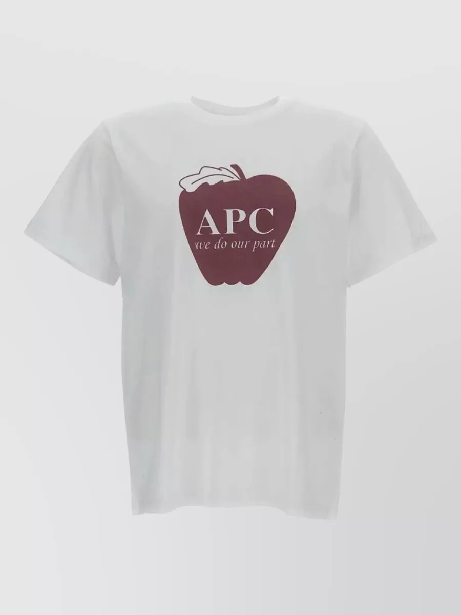 A.P.C. logo print cotton t-shirt
