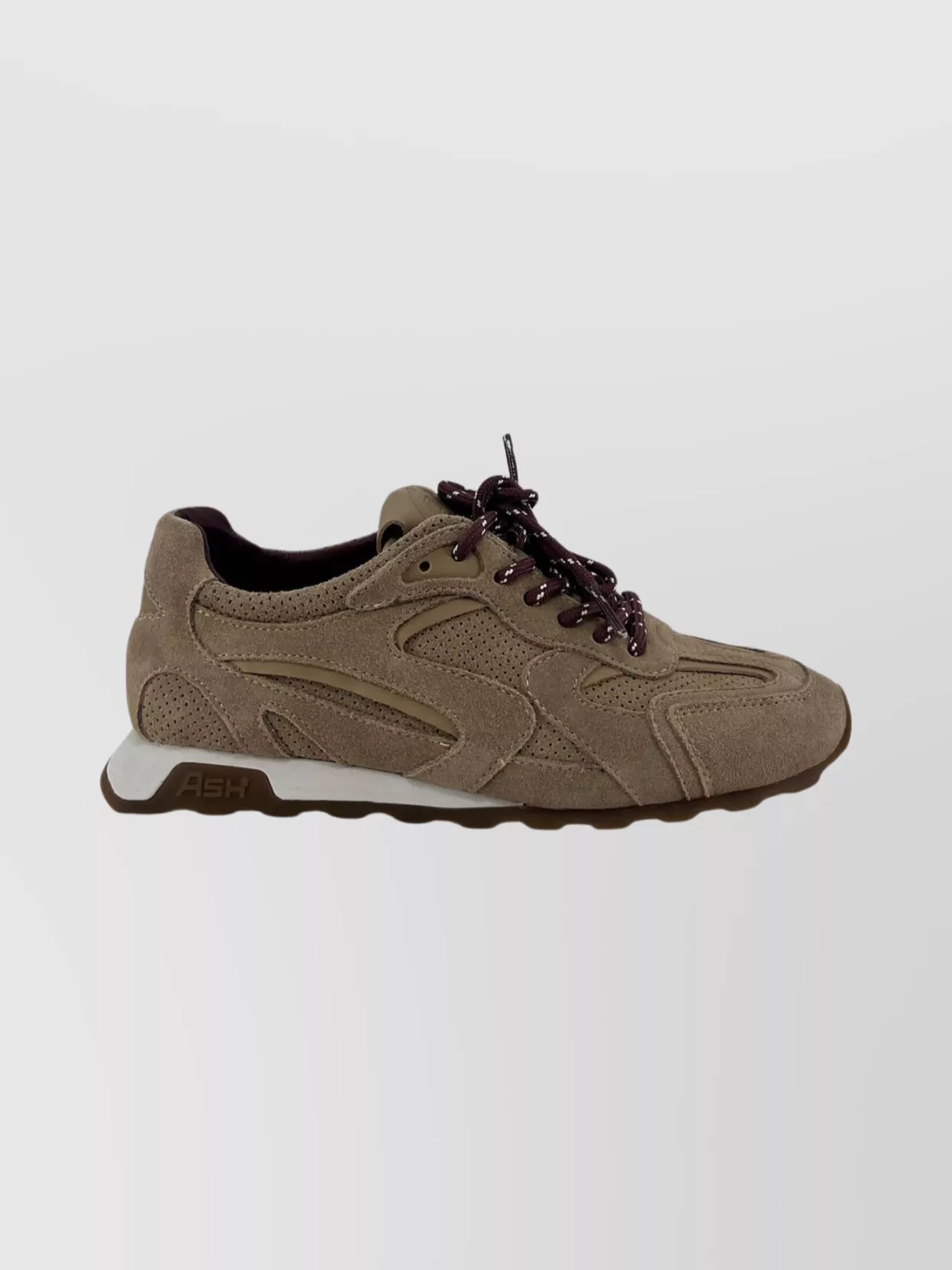 Ash Suede Lace-Up Sports Sneakers