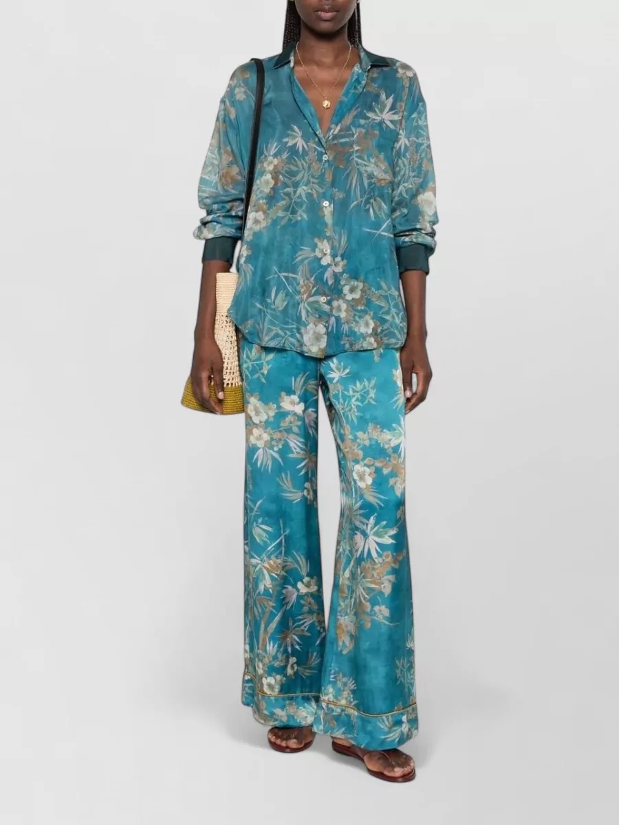 Forte Forte Silk Floral Print Shirt