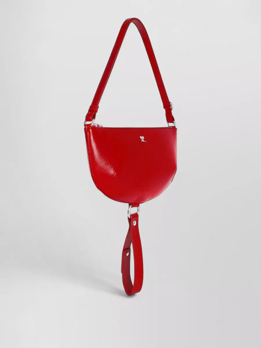 Courrèges Eclipse Moon Shoulder Bag Adjustable Strap