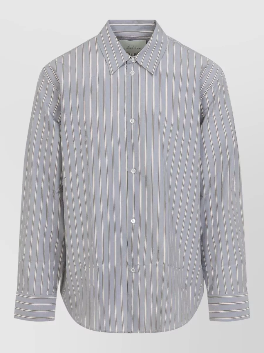 Studio Nicholson striped oversized shirt