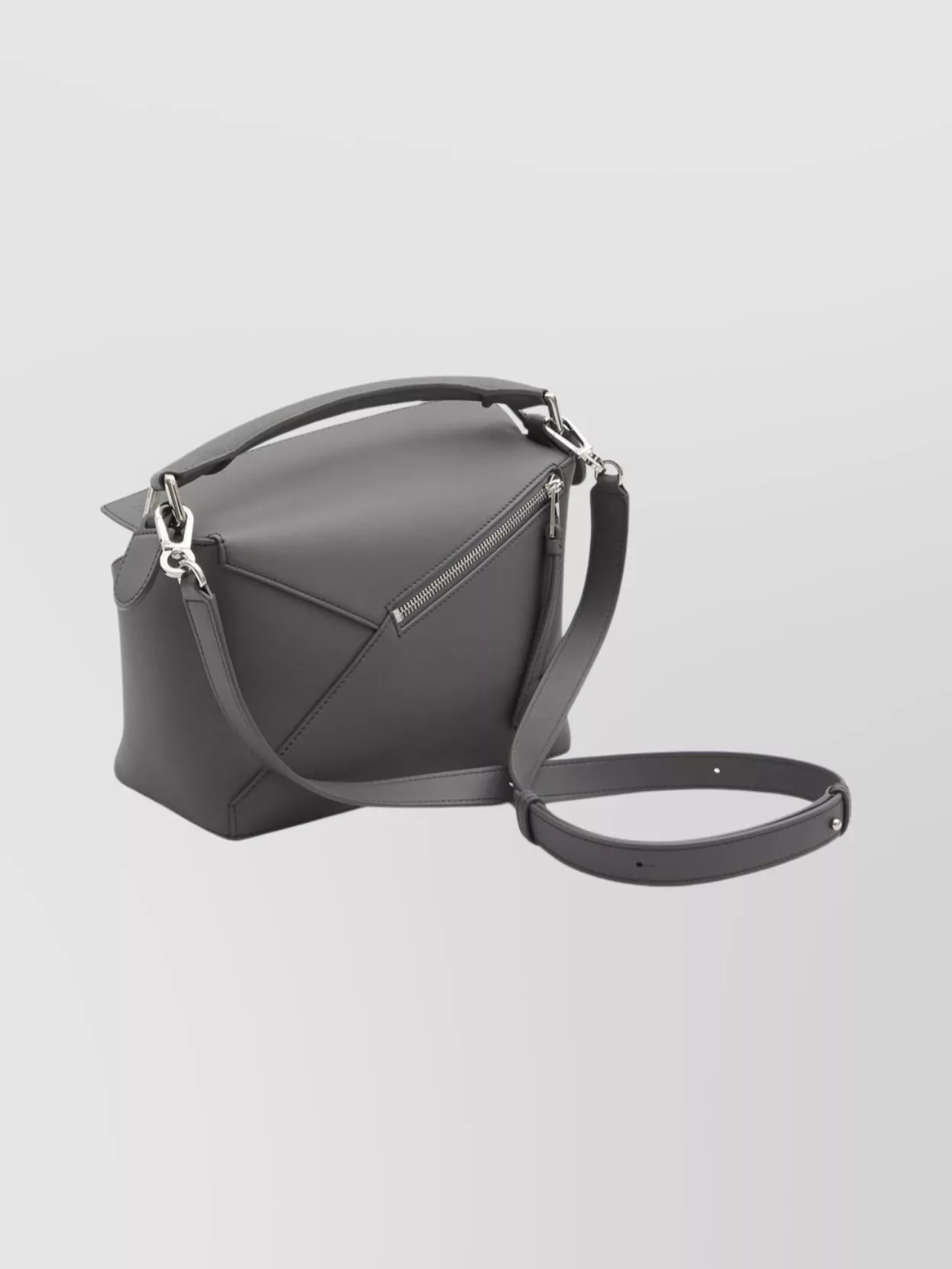 Loewe Small Geometric Tote Bag In Gray