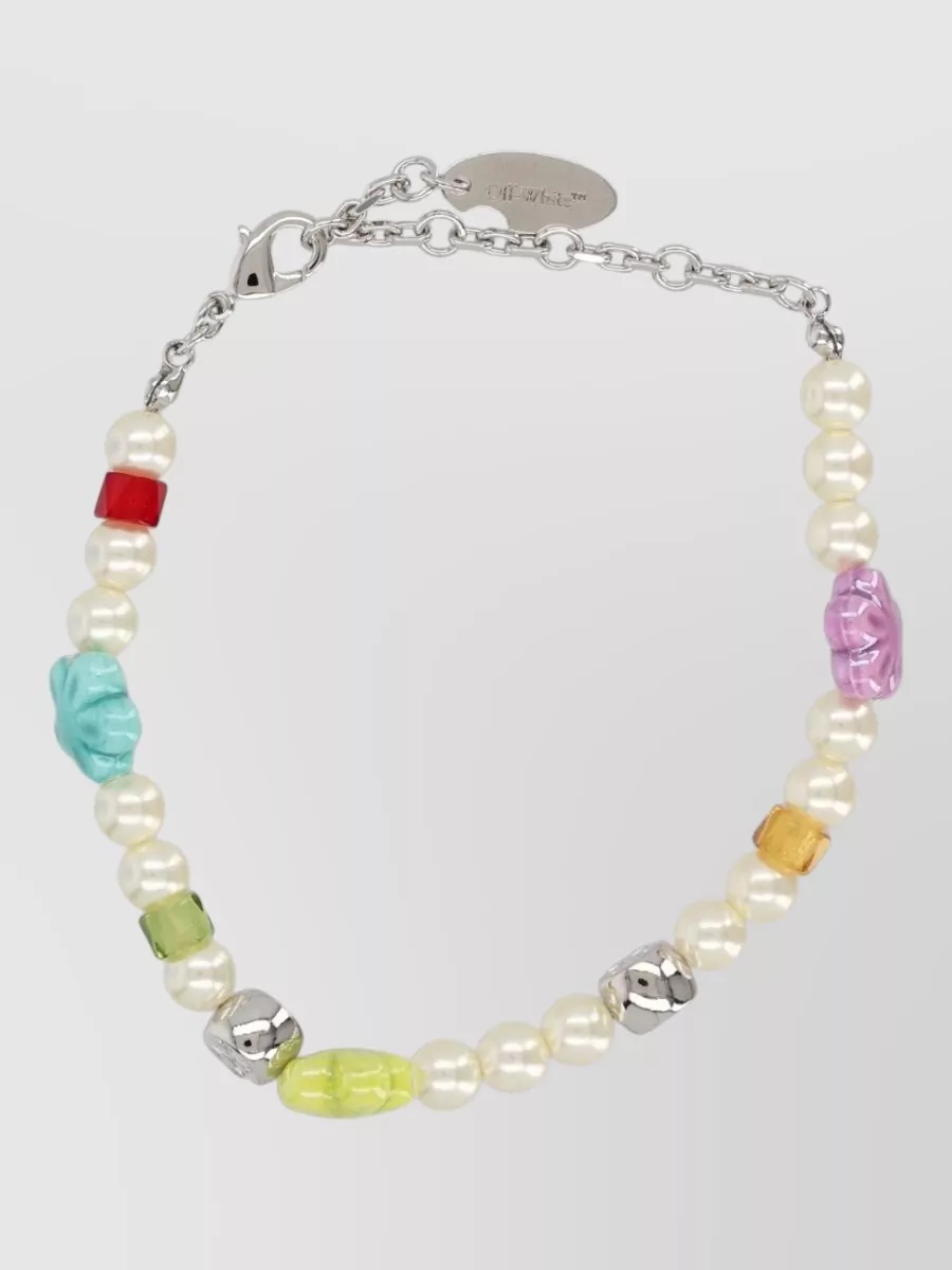 Off-White beaded bracelet