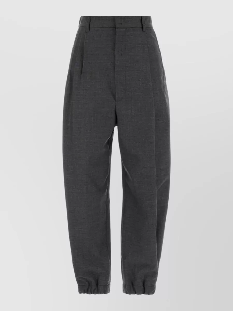 Moschino High-rise wool tailored trousers