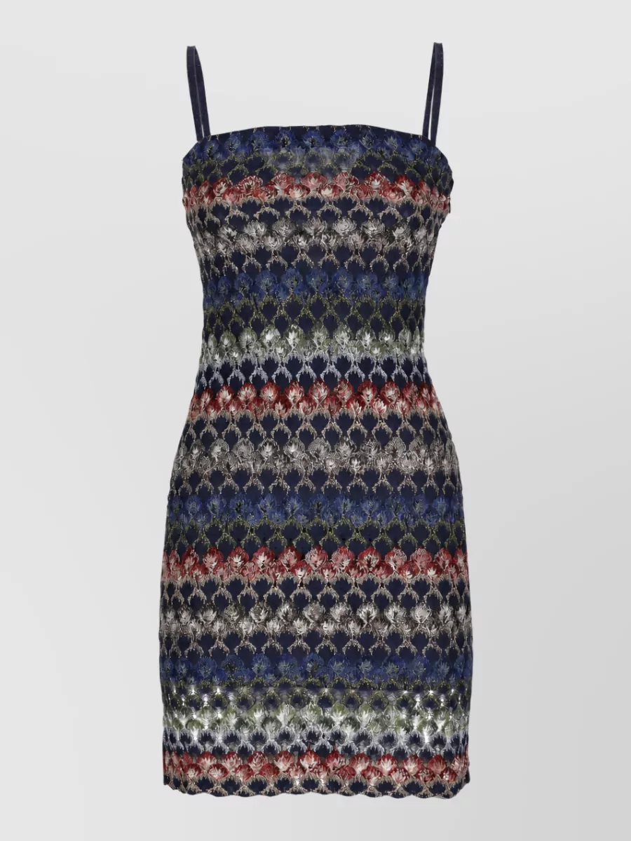 Missoni Lurex multicolor knitted mini dress