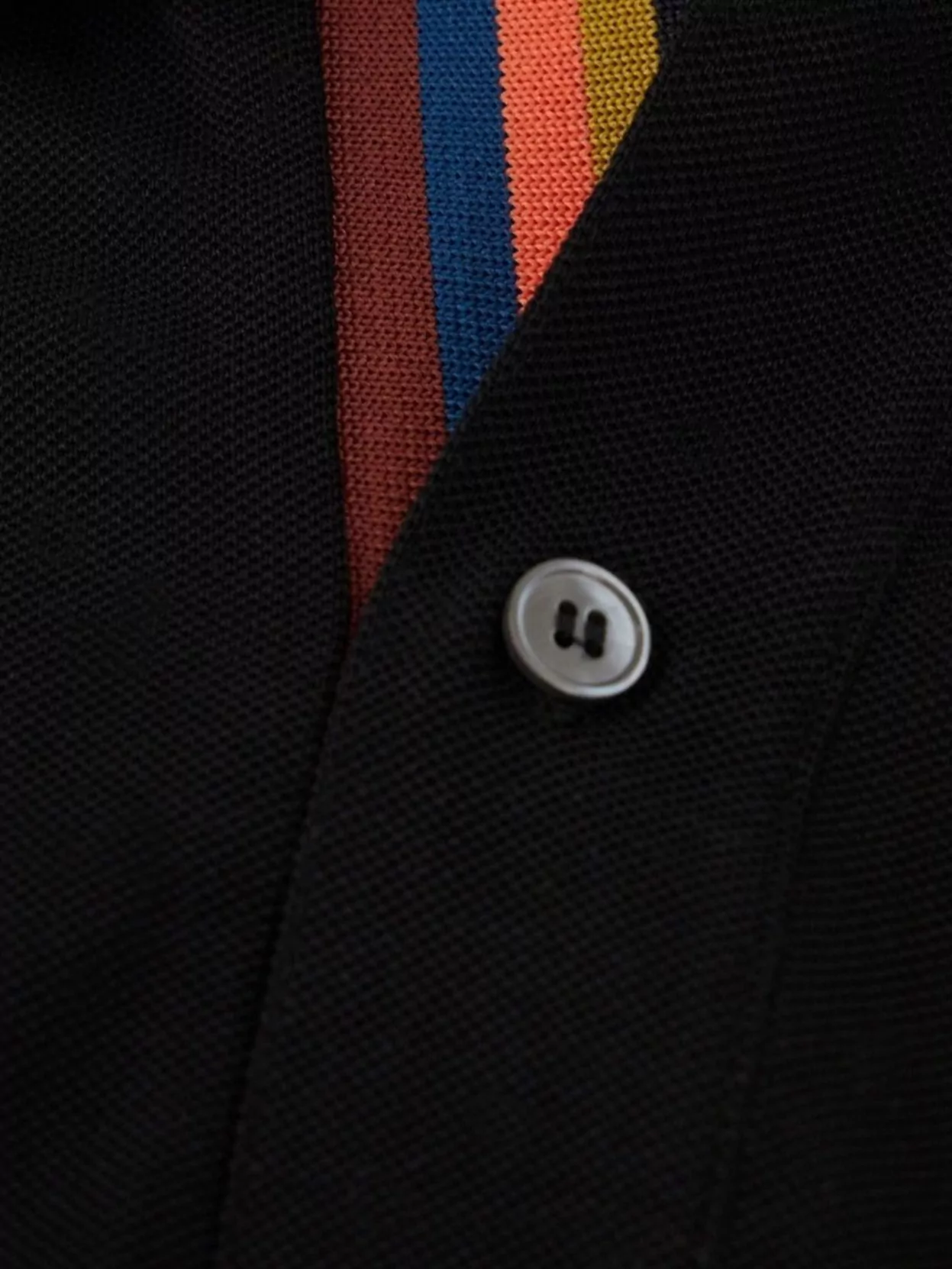 Paul Smith Piquet Cotton Polo Shirt With Ribbed Finish