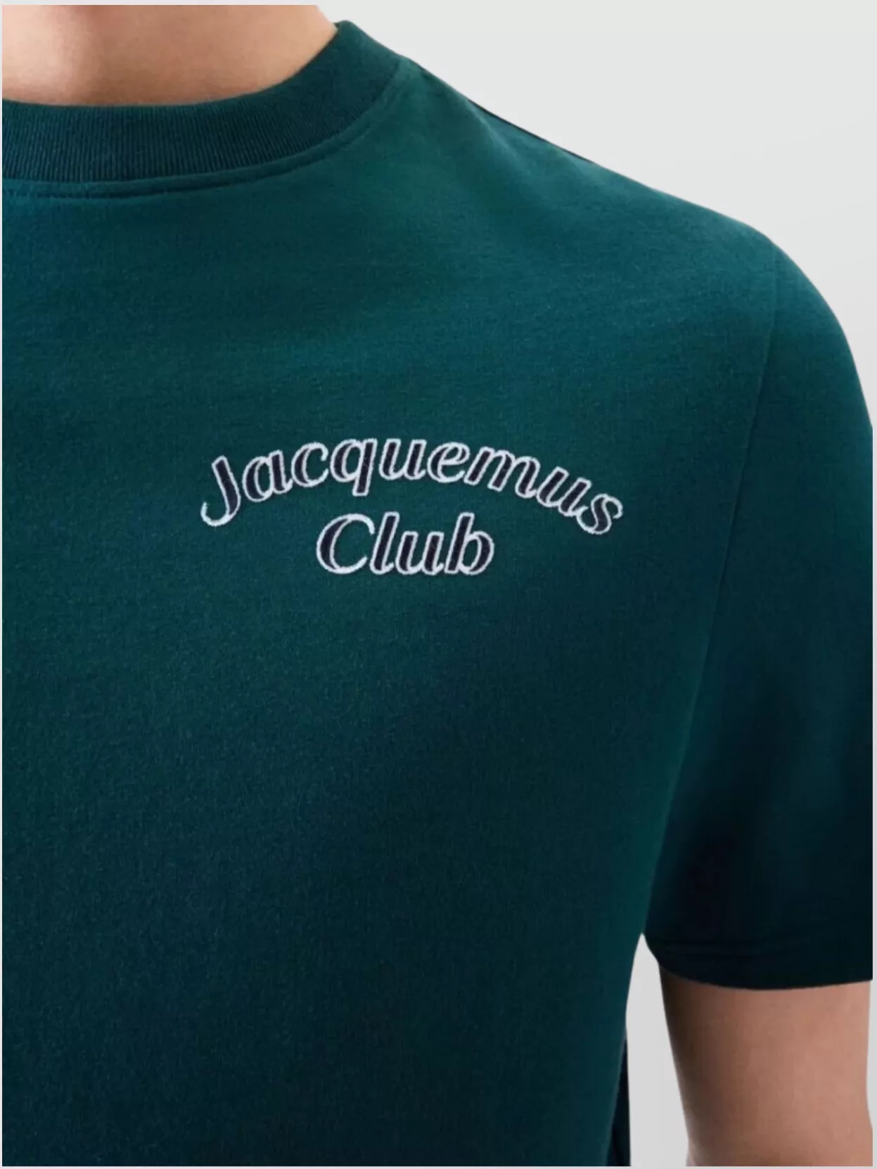 Jacquemus The Crew Neck Club T-shirt With Short Sleeves In Green