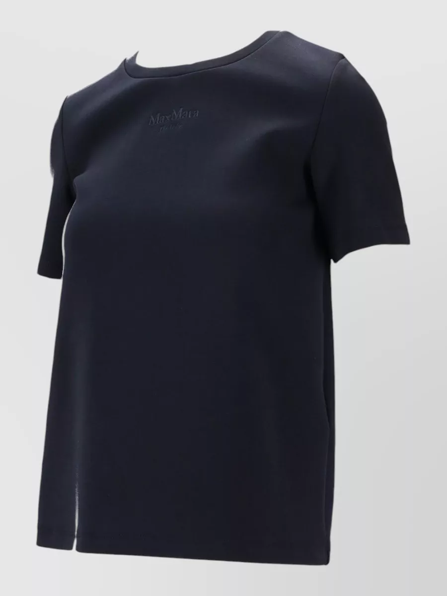S Max Mara Short Sleeve Crew Neck Plain Top