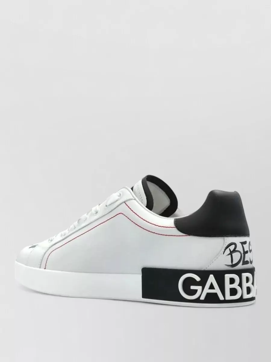 Dolce&Gabbana Leather Low-Top Sneakers