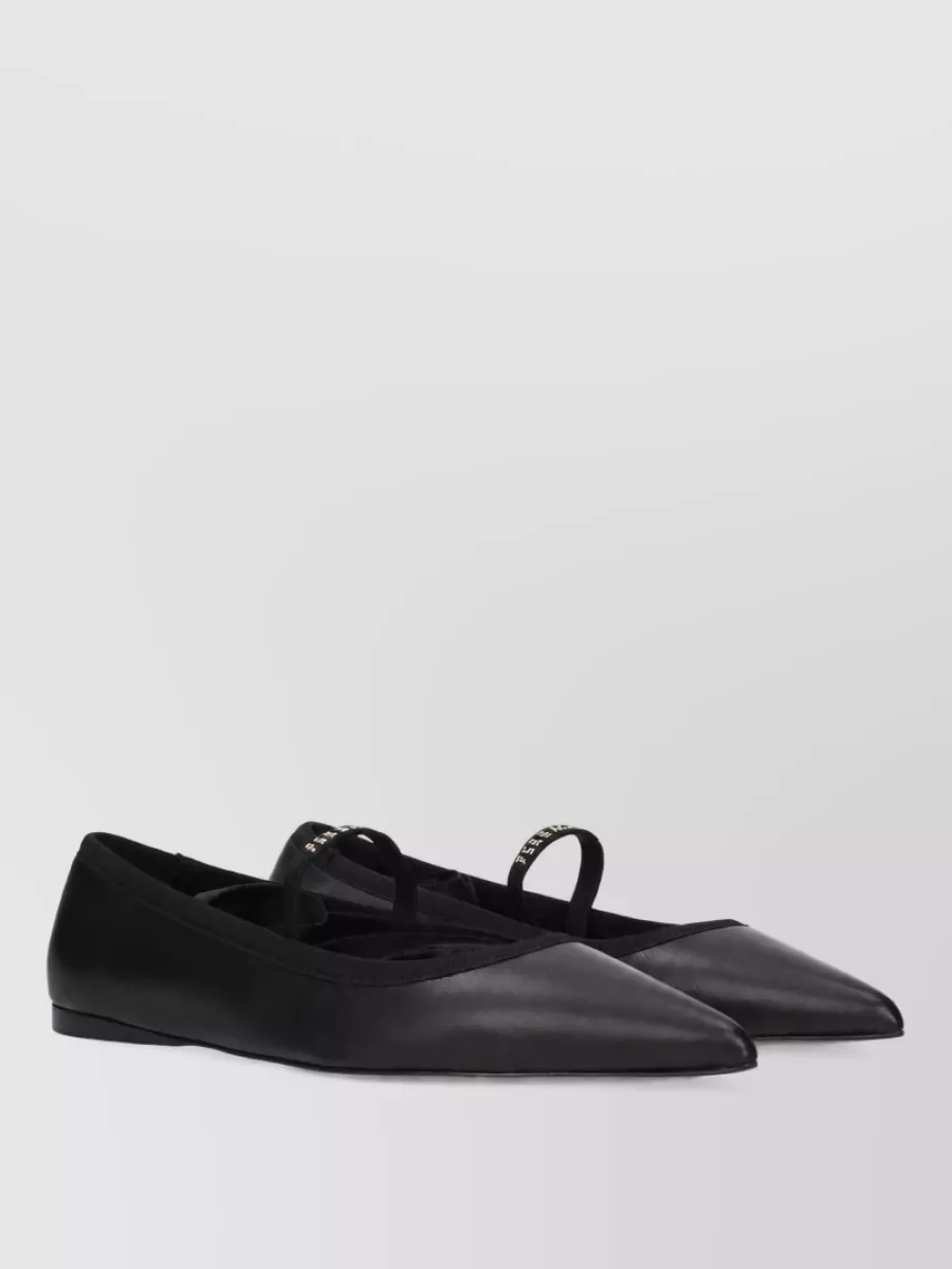 Ferragamo Leather Ballerina Flats