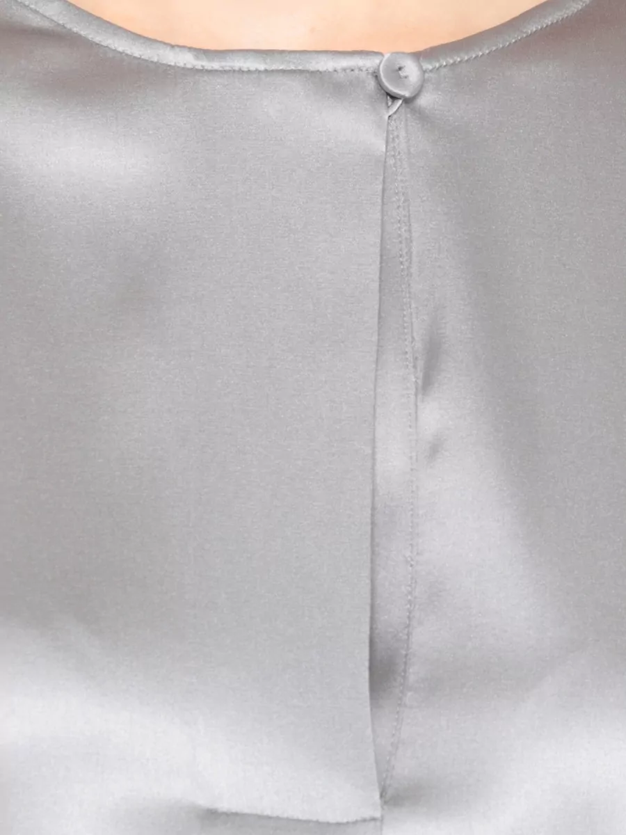 Peserico Silk Blouse With Button Detail And Pleats