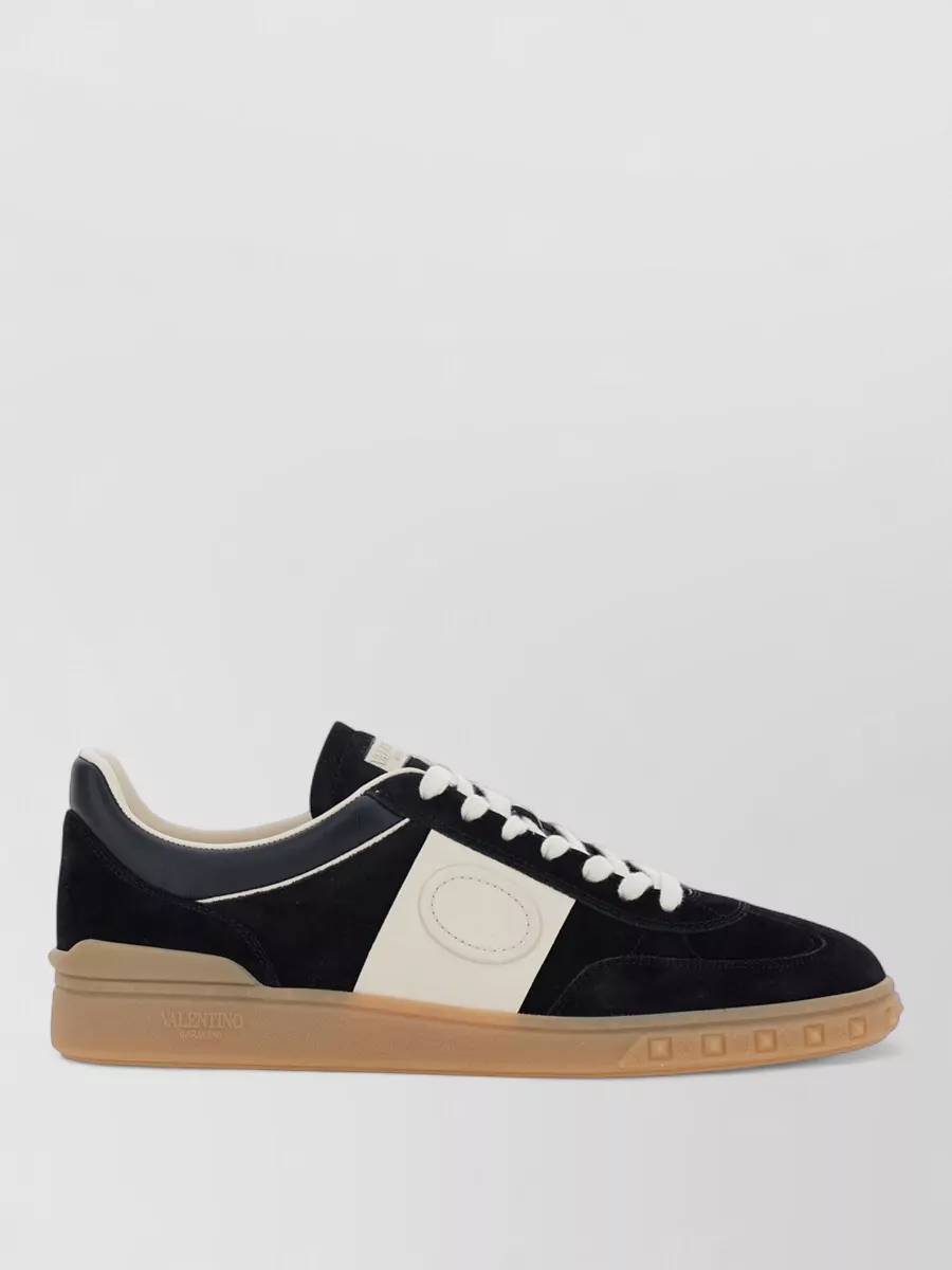 Valentino Low Top Sneakers Round Toe Rubber Sole