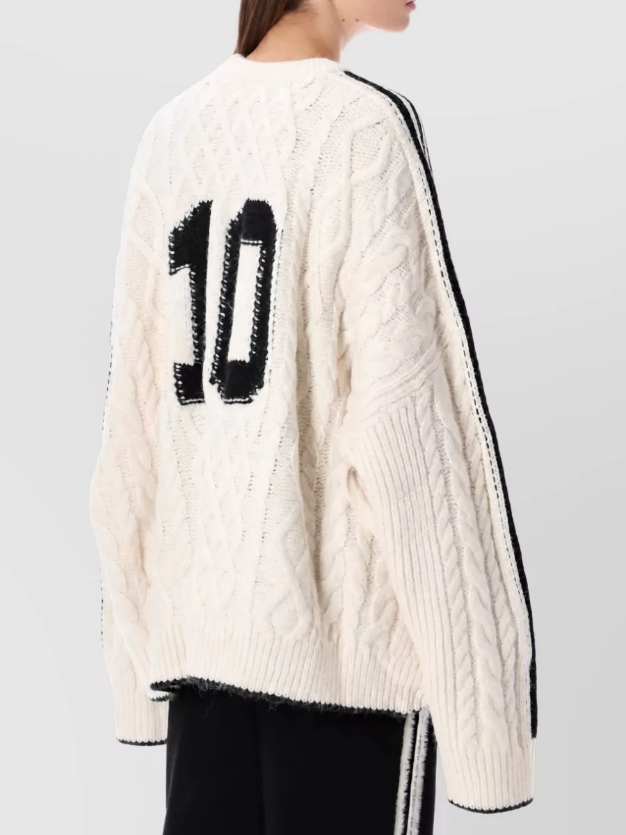 Adidas Originals Oversized Cable Knit Jumper