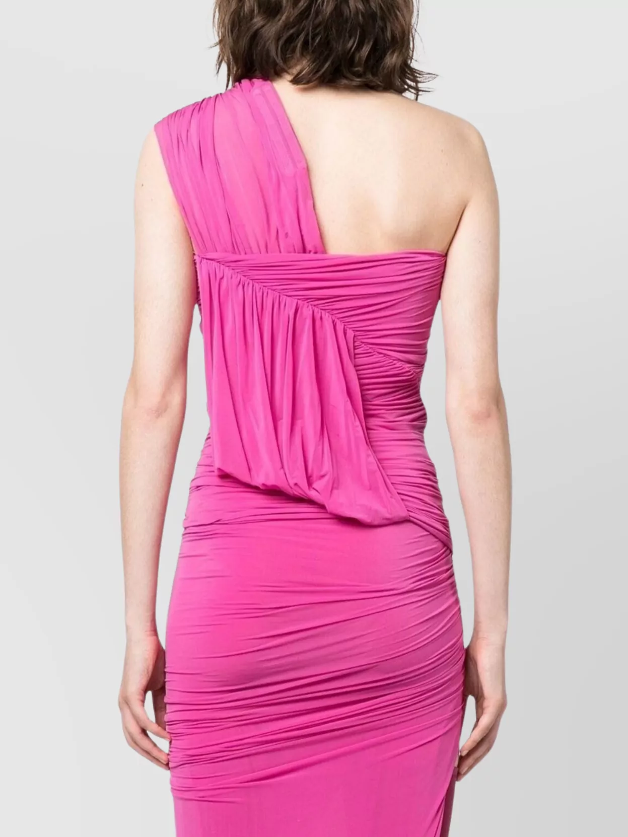 Rick Owens Asymmetrical Draped One-Shoulder Top