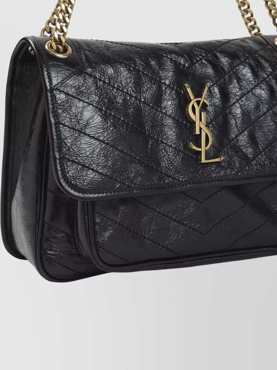 Saint Laurent Niki Medium Leather Shoulder Bag